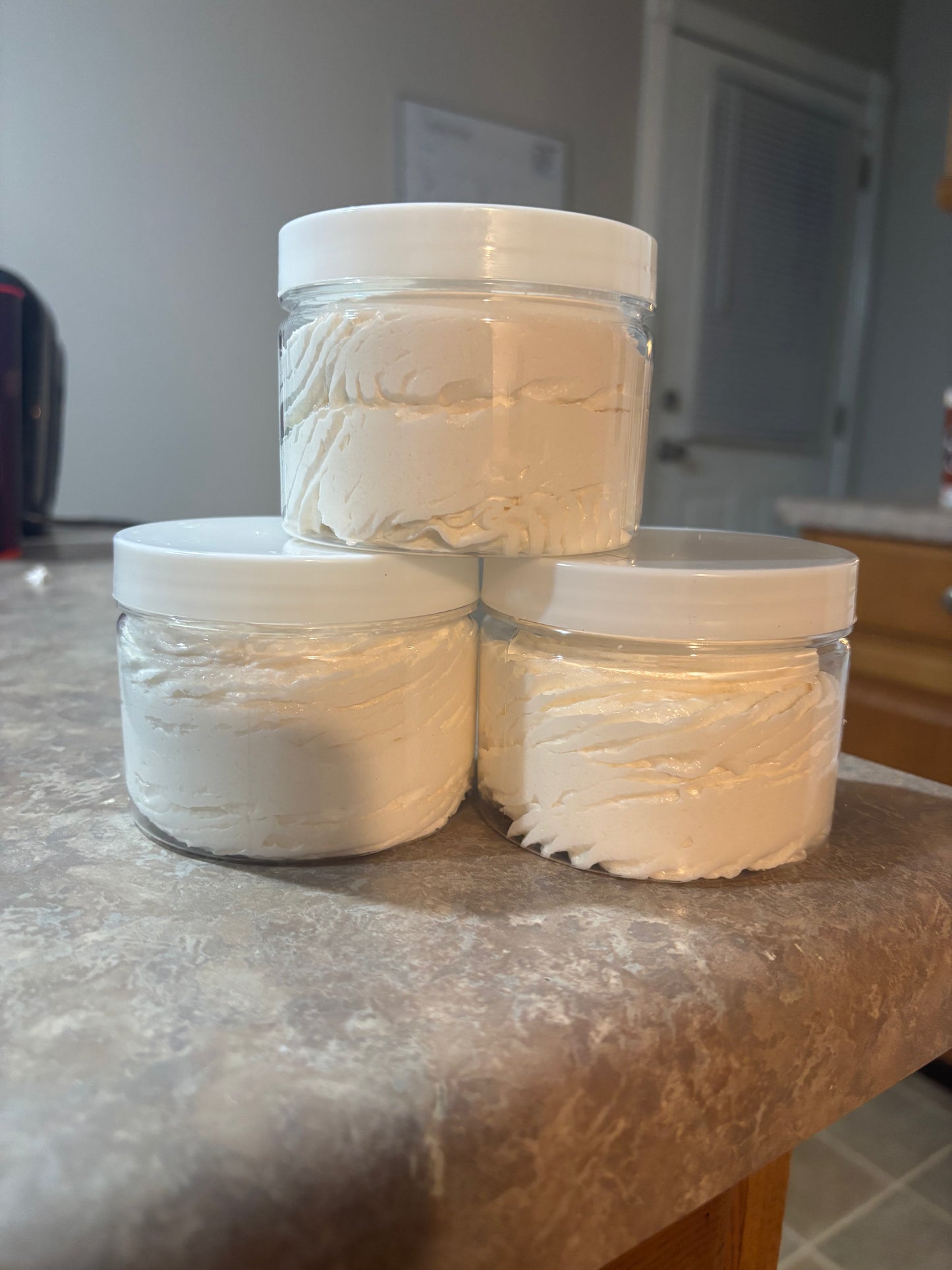 Whipped sugar scrubs