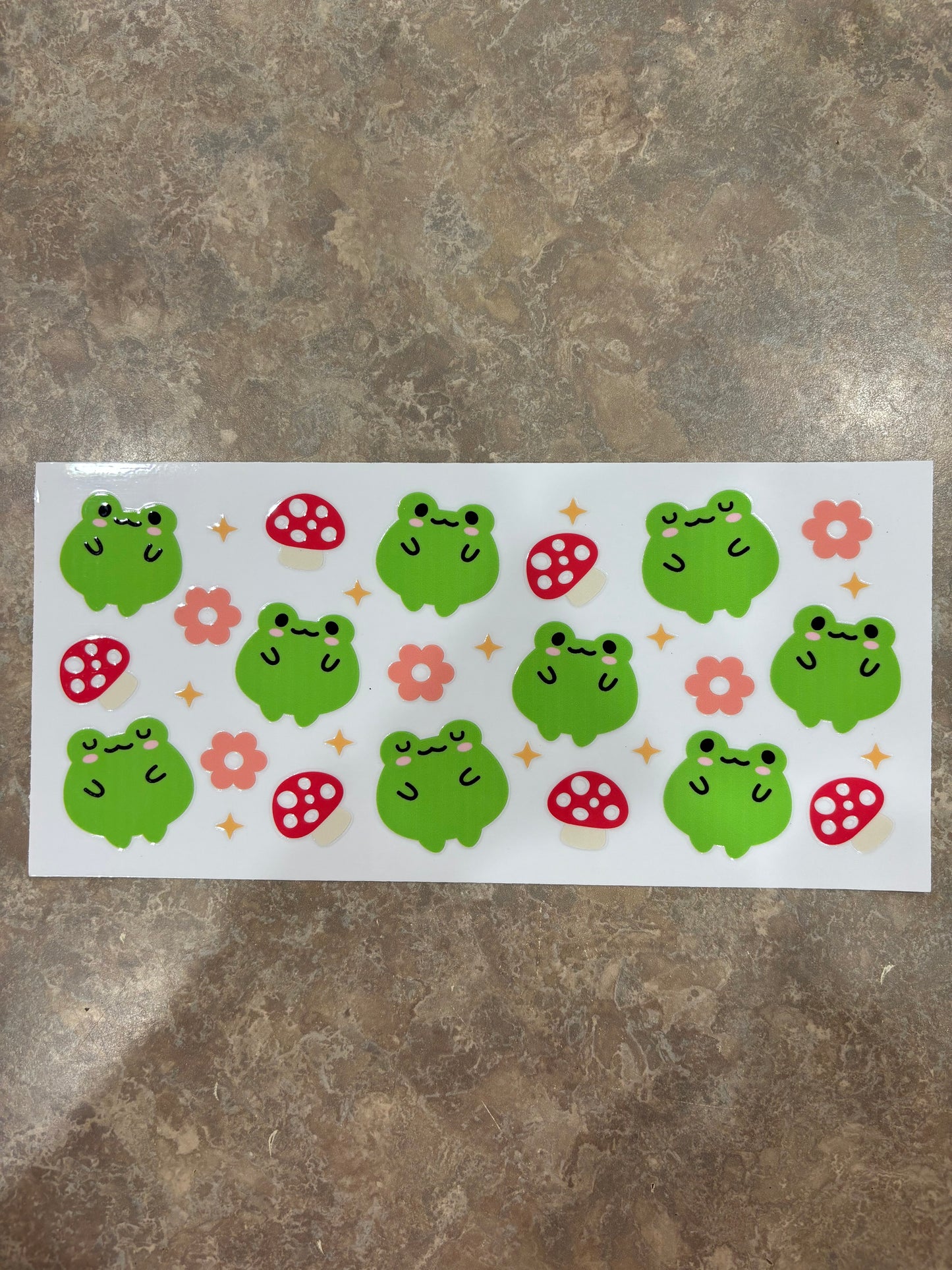 Frogs With Mushrooms Cup Wraps