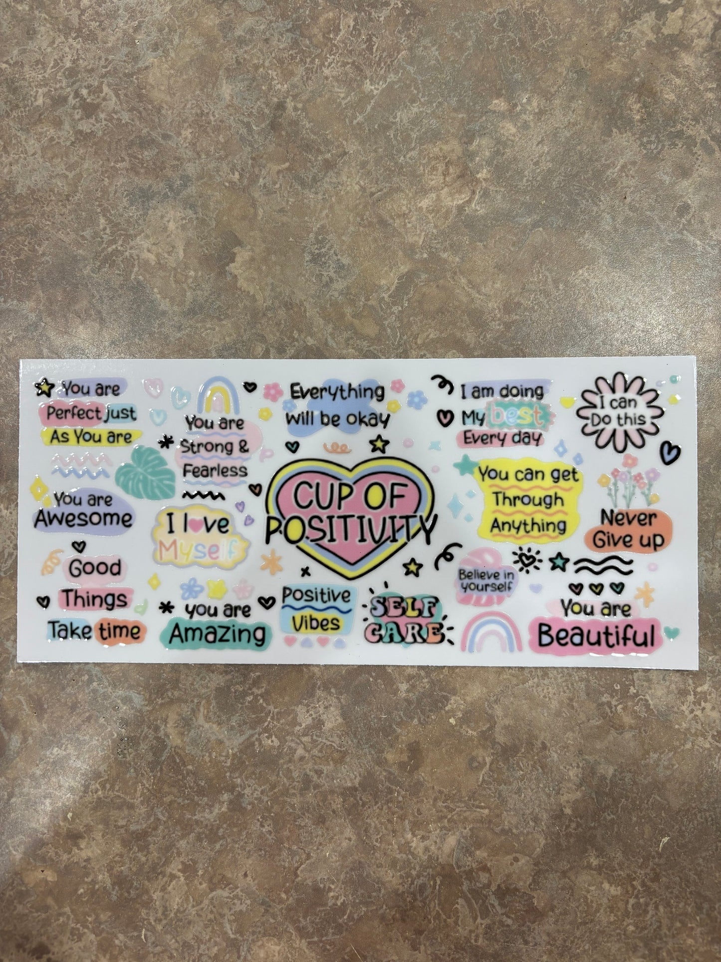 Cup Of Positivity Cup Wrap