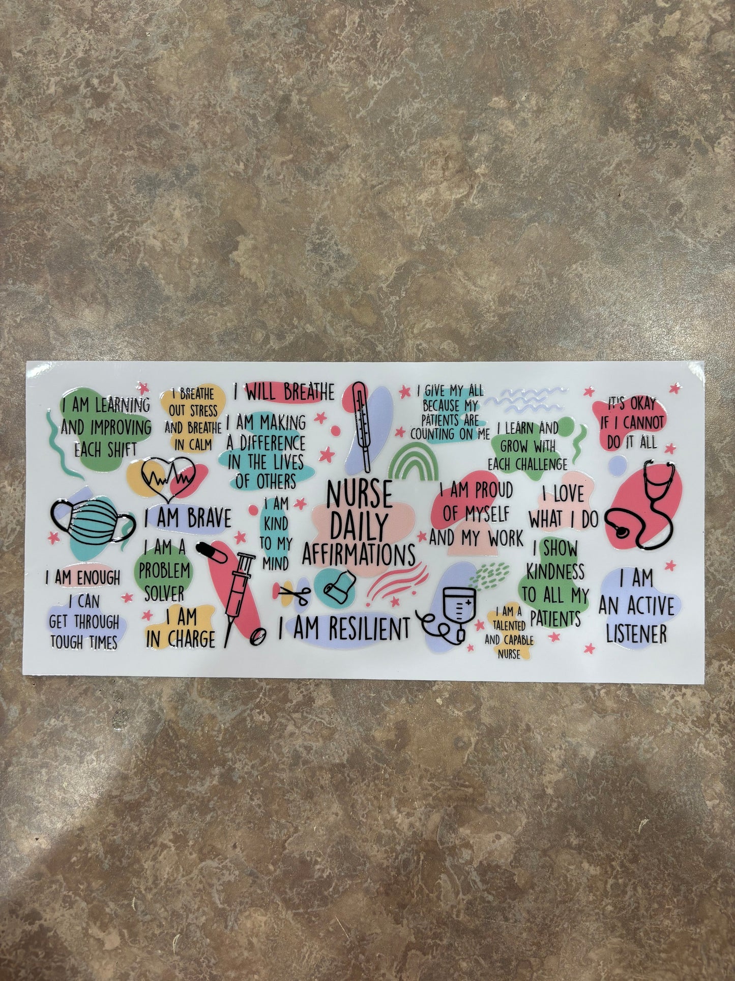Nurse Daily Affirmations pt.2 Cup Wrap