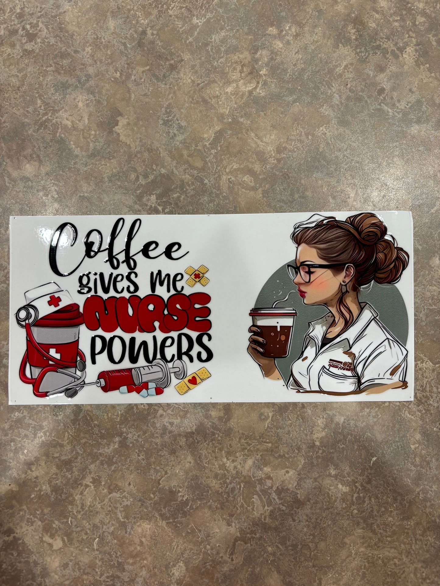 Coffee Gives Me Nurse Powers Cup Wrap