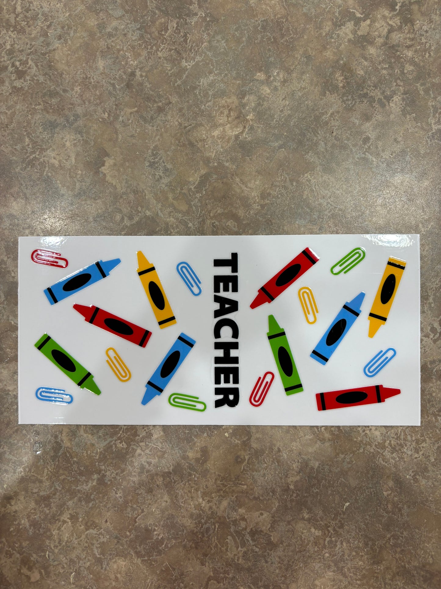 Teacher with Crayons