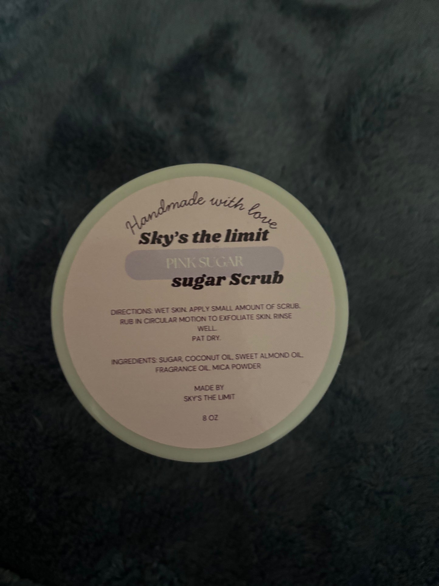 Pink sugar sugar scrub