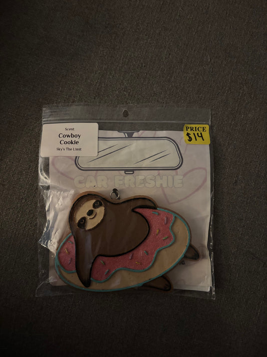 Sloth in donut
