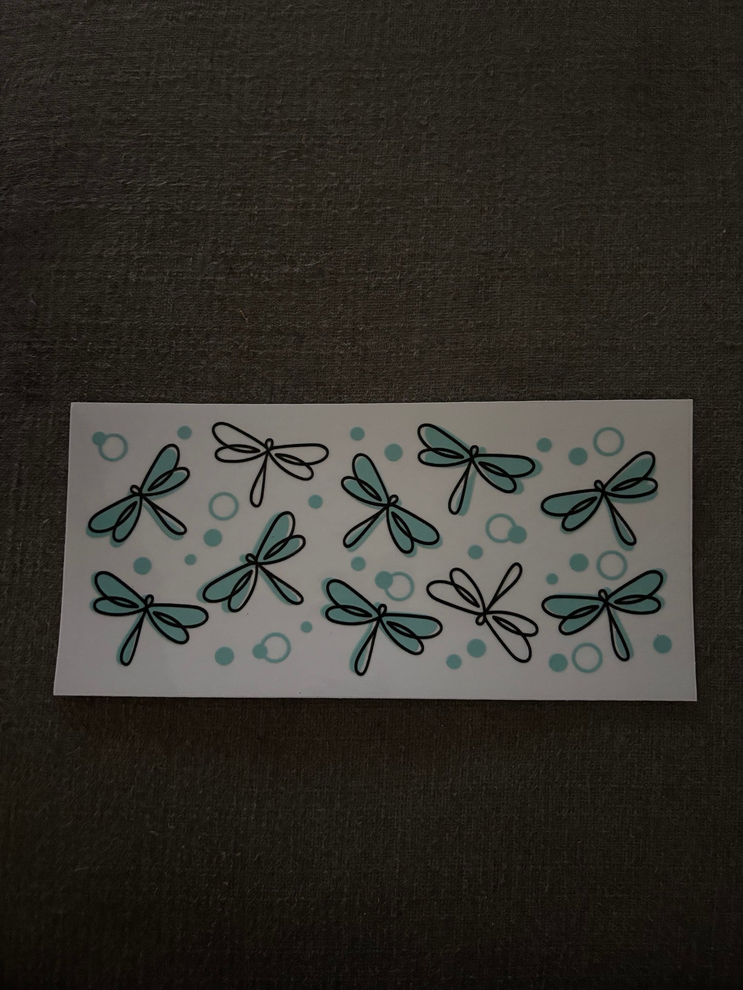 Dragon flies cup wrap