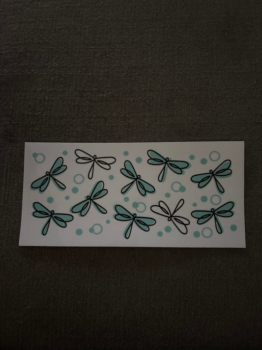 Dragon flies cup wrap