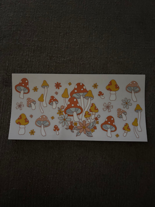 Mushrooms cup wrap
