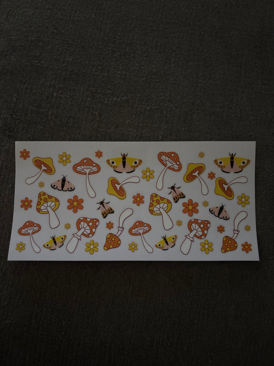 Mushrooms cup wrap