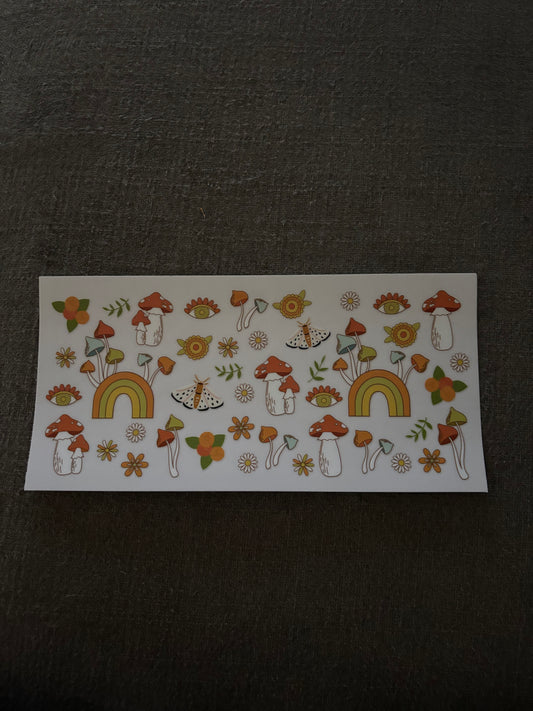 Mushrooms cup wrap