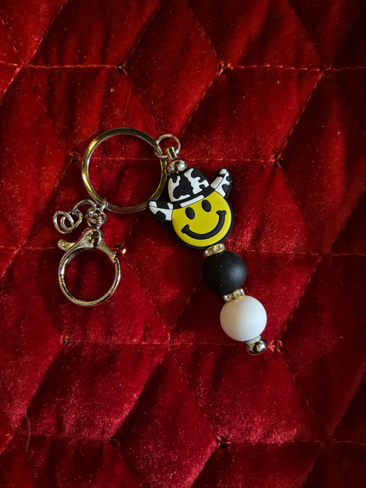 Smiley Cowboy Keychain