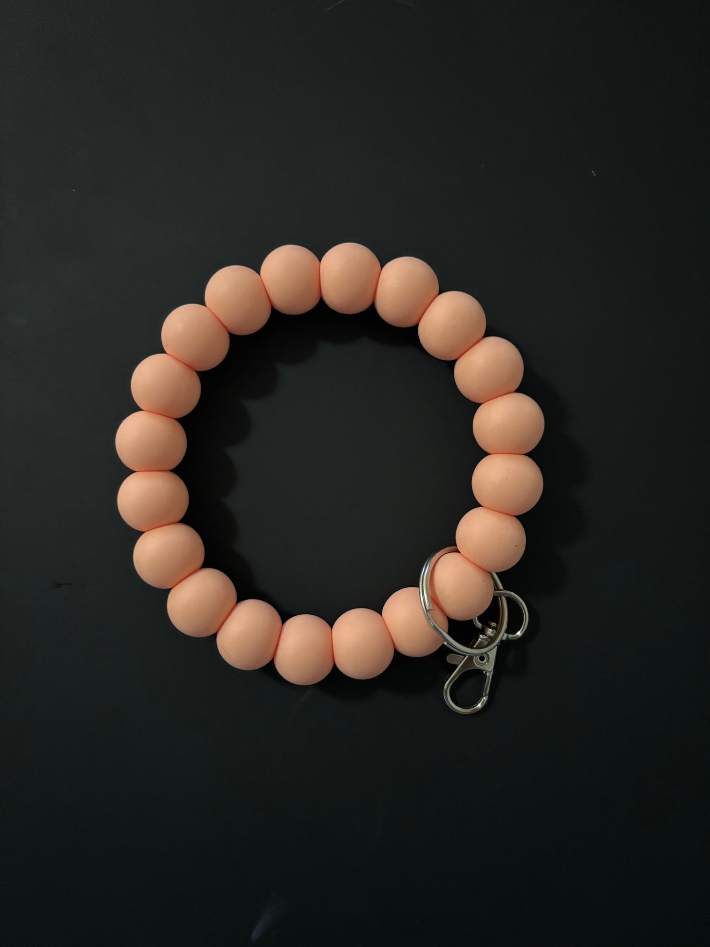 Peach wristlet