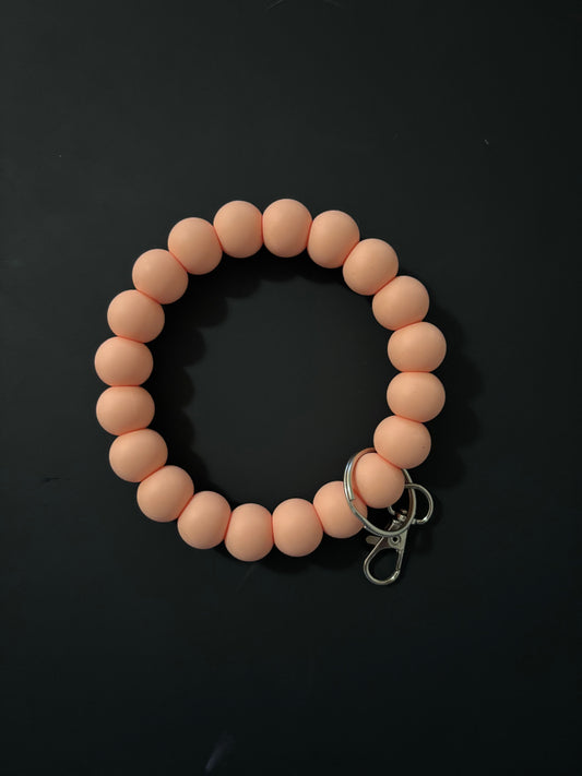 Peach wristlet