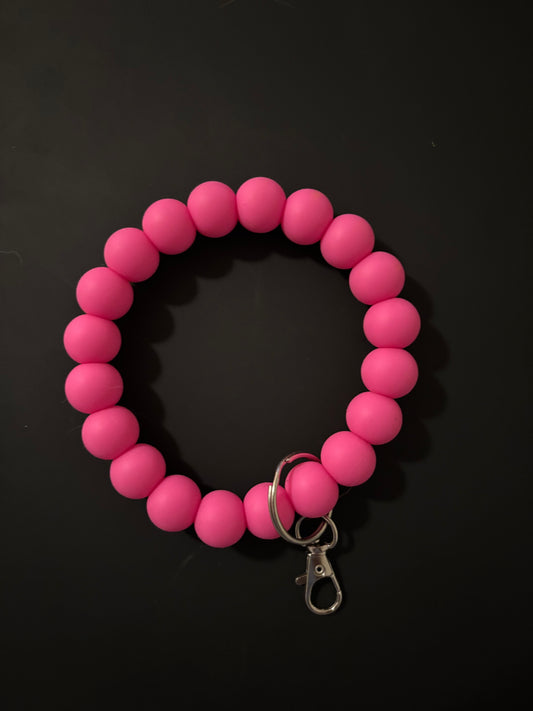 Hot pink wristlet