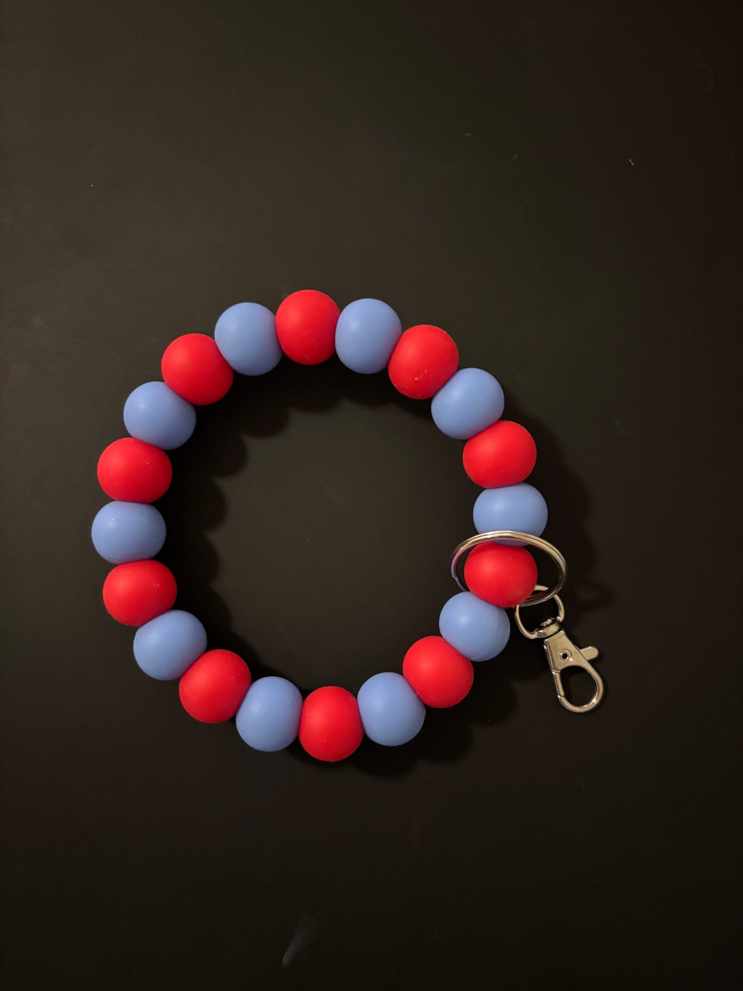 Red and blue wristlet