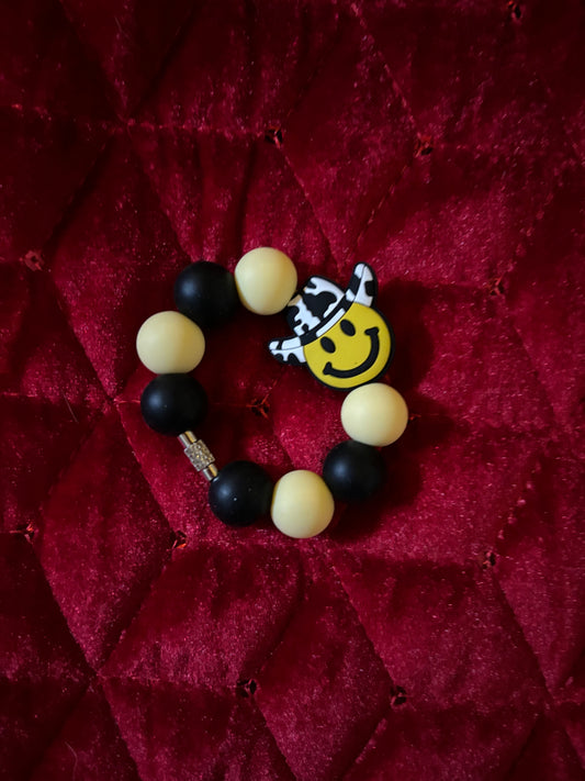 Smiley Cowboy Cup Charm