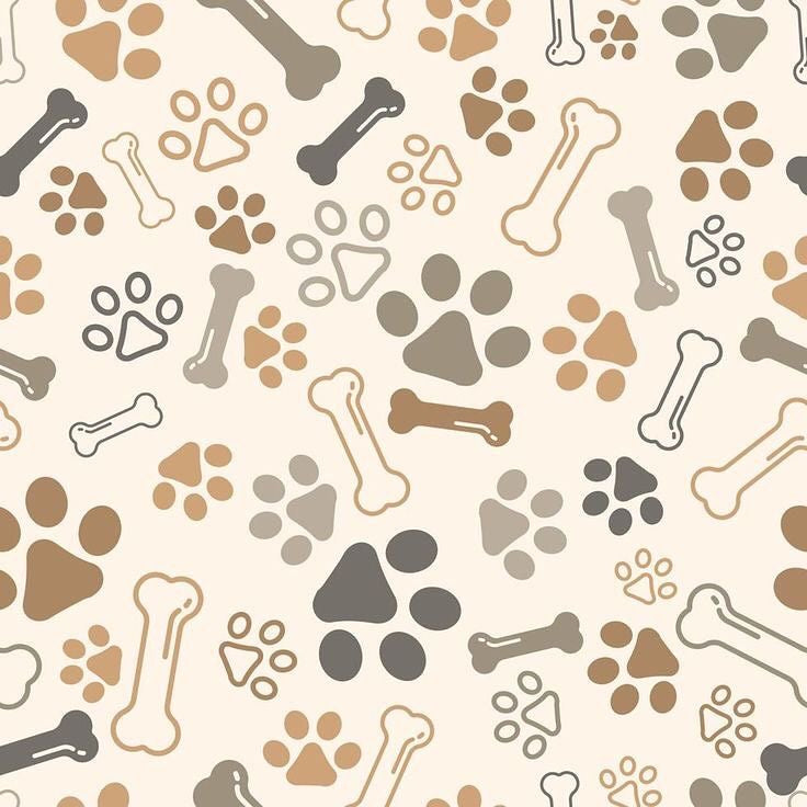 beige bones and paws