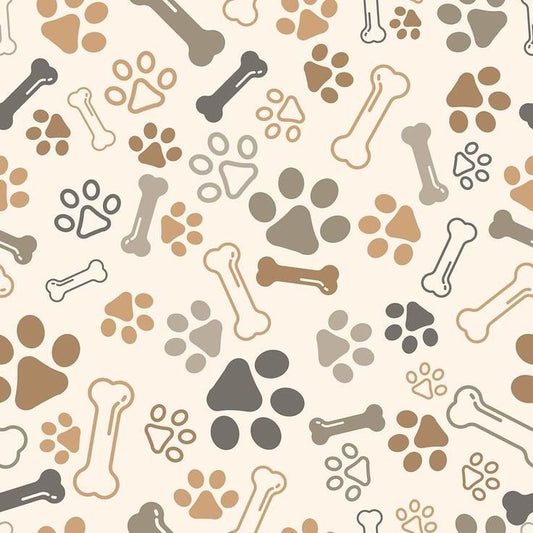 Beige bone and paws
